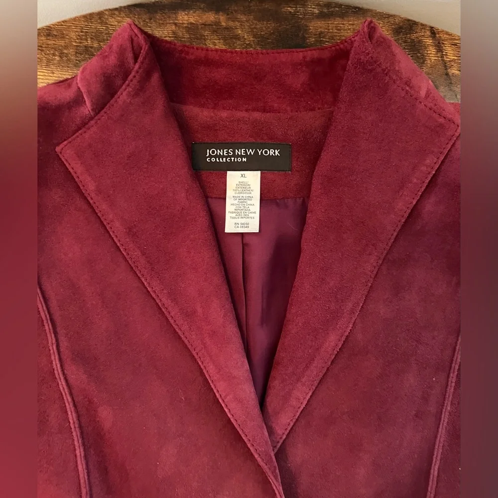 Jones New York Collection | womens suede jacket. Size: XL - Picture 3 of 14